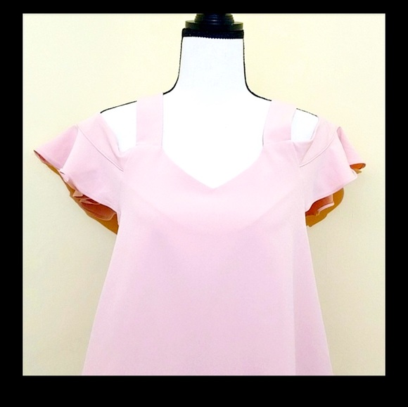 Forever 21 Cold Shoulder Flared Top Size S - Picture 4 of 11